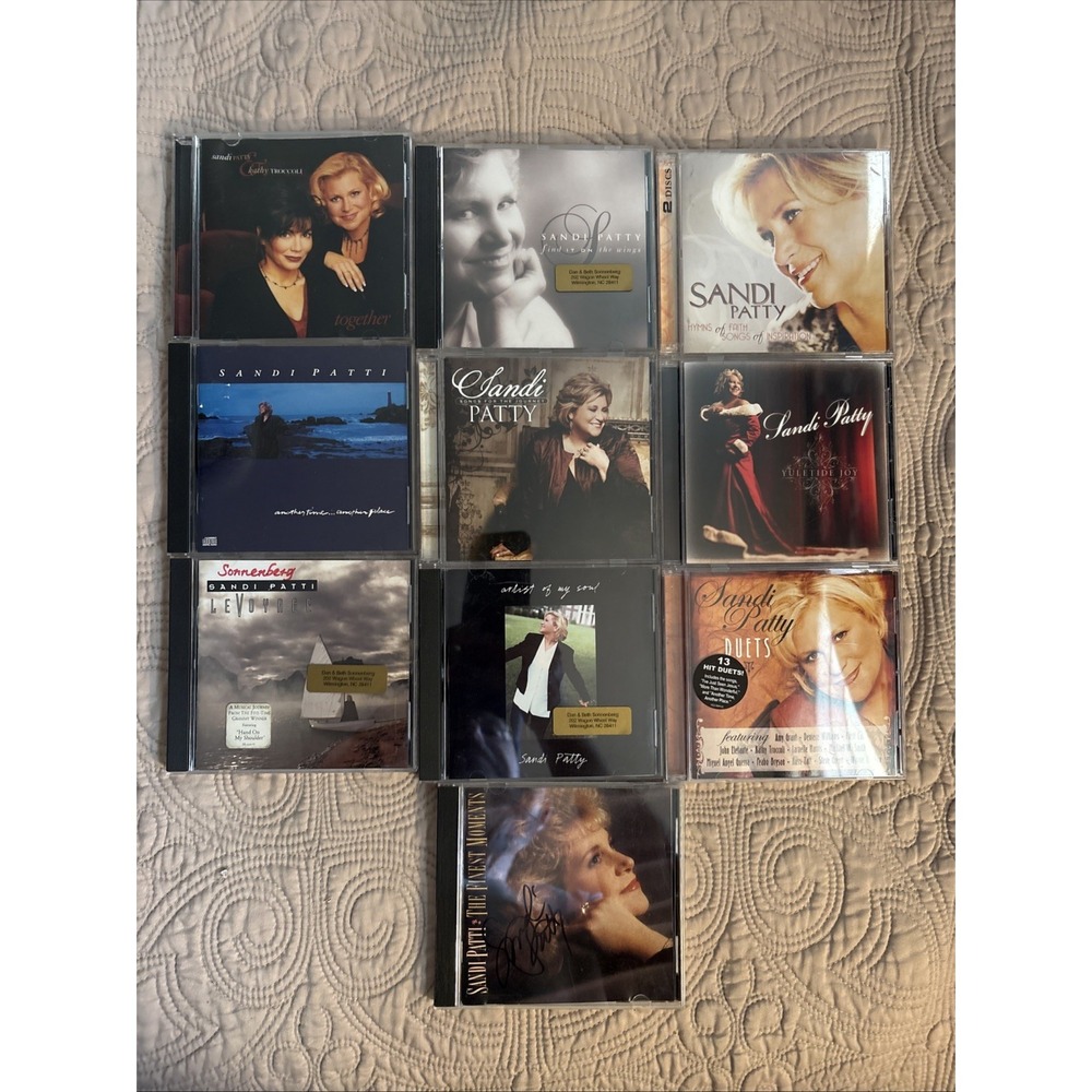 Sandi Patti CD Lot of 10, One Is Autographed All In Great Shape!!